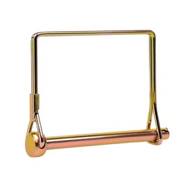 10 Pack Heavy Duty Coupler Pin 1/4",Trailer Coupler Pin,PTO Shaft Locking Pin Set,Trailer Hitch Locking Pin, Lawn Mower Hitch Pin Quick Release Wire Lock Pin