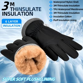 Odtmger Men's and Women's Winter Gloves - Ideal for Running, Cycling, Hiking in Cold Weather,Thinsulate Warm Snow Gloves