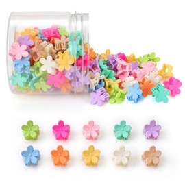 Mini Flower Hair Clips 100Pcs, Small Hair Clips Mini Claw Clips Cute Jaw Clips Hair Pins Hair Barrettes Hair Accessories for Women Girls Kids Teens