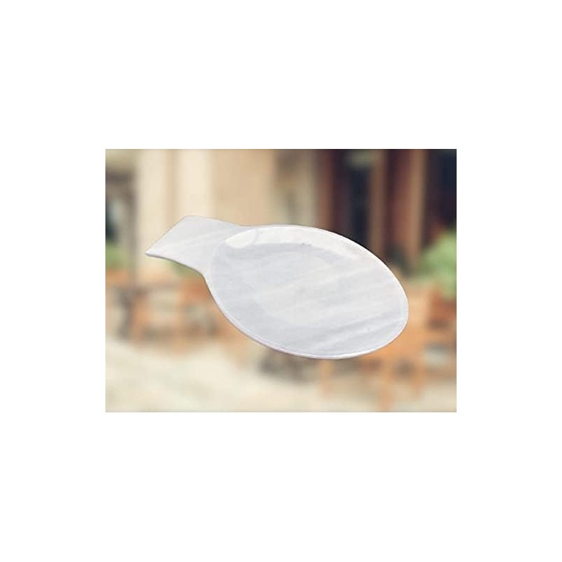 Posacucharas, Soporte para cucharas de cocina de Mármol natural, Blanco