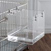 Suremita Hanging Bird Bath Cube Bird Bathtub Bath Shower Box