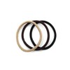 3-Color High-Elasticity Hair Tie (Beige, Brown, Black) / 3색 헤어밴드 고탄력 머리끈(베이지브라운검정)