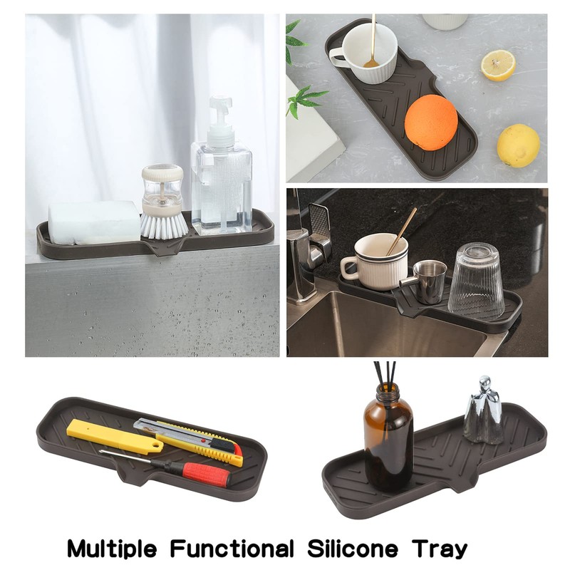 MicoYang Silicone Bathroom Soap Dishes with Drain Spout-Bathroom and Kitchen