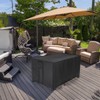Saking Fire Pit Cover, 44 Inch Fire Table Cover Rectangular