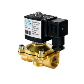 FSA Viton Solenoid Valve Brass 1/2 Inch 230 V AC 0-10 Bar Closed