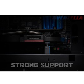 AVERZELLA GPU Sag Holder Bracket, Graphics Card Brace Support, Universal VGA/ Video Card Stand, All Aluminum Alloy with Magnetic Base (S, Black)