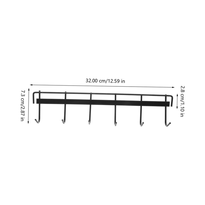 Alipis Hanging Rail Rack Kitchen Utensil Hanger Wall Mount Pot