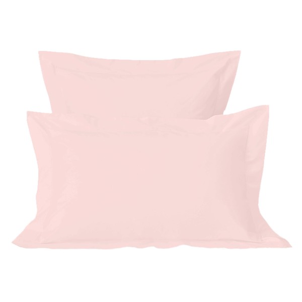 Pizuna Pure Cotton Standard Pillowcases 2 Pack Light Pink 50x75cm,
