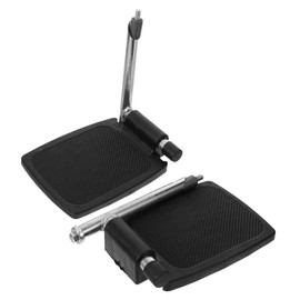 GRIRIW Replaceable Wheelchair Footrests Durable Aluminum Pedals for Easy Installation Reliable Support for Patients Comfortable Leg Rest Parts Portable Wheelchair Accessories