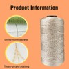 1 Pack Silk Yarn-100% Nylon for Crocheting Summer Hat，Bag,3ply,120g, Khaki