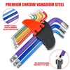 DAKCOS 9 Piece Metric Hex Key Set Allen Hex Hexagon