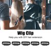 50pcs Hair Extension Clips Set Stainless Steel DIY 8 Teeth