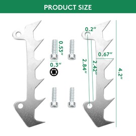 2 Pairs Bumper Spike Felling Dog & Screw Chainsaw Metal Accessories Suitable for Stihl MS180 MS200 MS201 MS210 MS230 MS250 MS171 MS181 MS211 017 018 020 021 023 025 019T MS190T MS192T MS193T MS200T