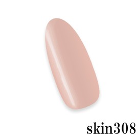 LinoGel Skin Color Series 308 LED / UV Light Compatible 0.2 oz (5 g) Sheer Color Professional Gel Nail Color Nail Gel Nail Color Single Item