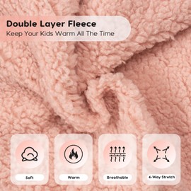 Neck Warmer Kids,Toddler Neck Warmer,Winter Fleece Toddler Kids Scarf for Boys Girls,Soft Pullover Neck Gaiter for Kids (Girl)