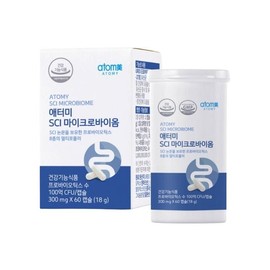 J&M Partners Atomy SCI Microbiome Lactobacillus 300mg / 애터미 SCI 마이크로바이옴 유산균 300mg X 60캡슐 1개