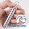 TISUR Small Titanium Pill Case, Keychain Pill Holder Travel Pill
