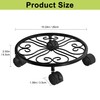 Chinpakden 10.24" Plant Stand with Wheels - 1 Pack Plant