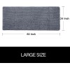 Not Applicable Large Bathroom Rug (24 X 60, Grey) Extra