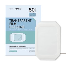 POINTMASS Transparent Film Dressing 50 Packs, 4× 4.75 Inch Waterproof Wound Dressing Adhesive, Large Clear Bandages for Swimming, Tattoo Aftercare Bandage, IV Shield