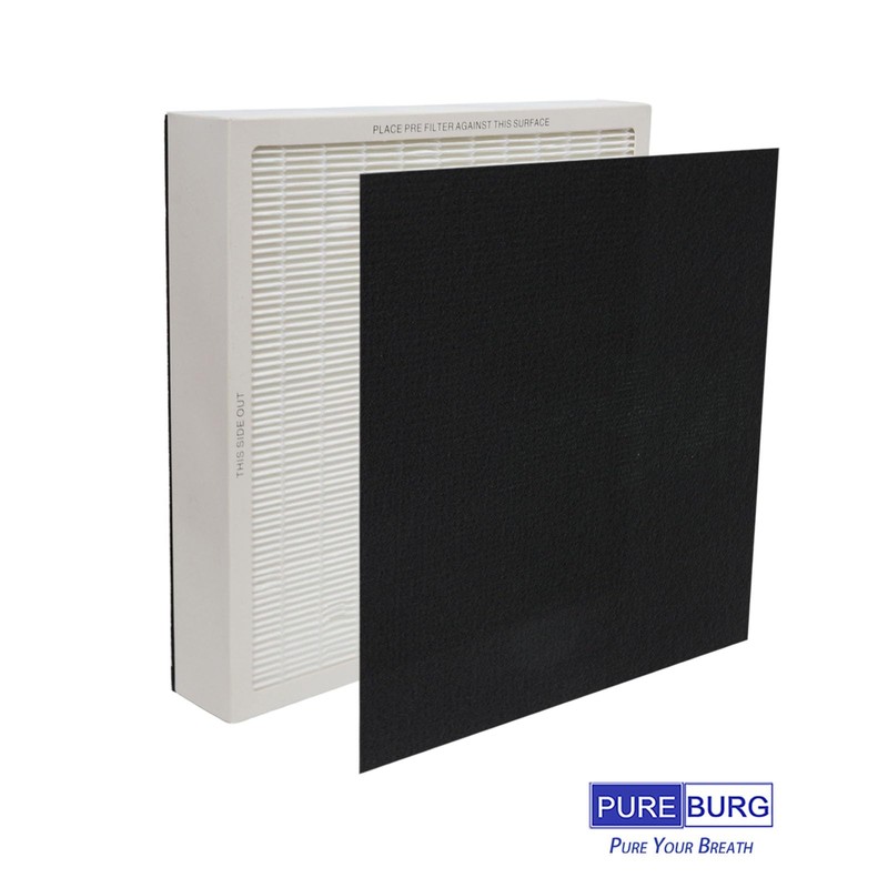 PUREBURG Replacement Filter Set Compatible with Vornado AQS15 Air Purifier