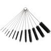 COOLKITALENT Conjunto de 13 Botella de Limpieza Cepillos, Nylon Cepillos