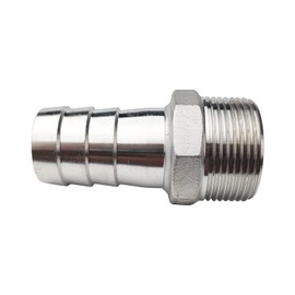 LOZOME 1-1/4" Male Thread to OD 32mm Barb Hose Pipe Fitting Tail Connector, Stainless Steel 304 NPT