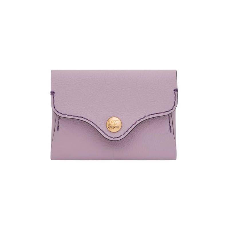 Fossil Heritage Leather Credit Card Holder 10cm, lavender, Elegant