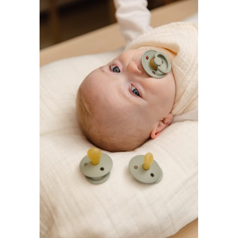 BIBS Colour Night Glow in The Dark Soother 2-Pack, BPA
