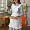 Tucnoeu Aprons for Women with Pockets, Ruffle Retro Apron Dress
