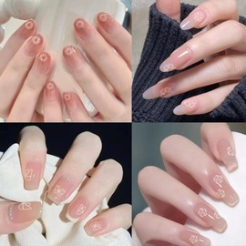 Sahunfri 10 Pcs Nail Art Stamp Pen Set,The Nail Art Tools Set Includes Ten Different Patterns,Nail Art Pens for Diy and Professional