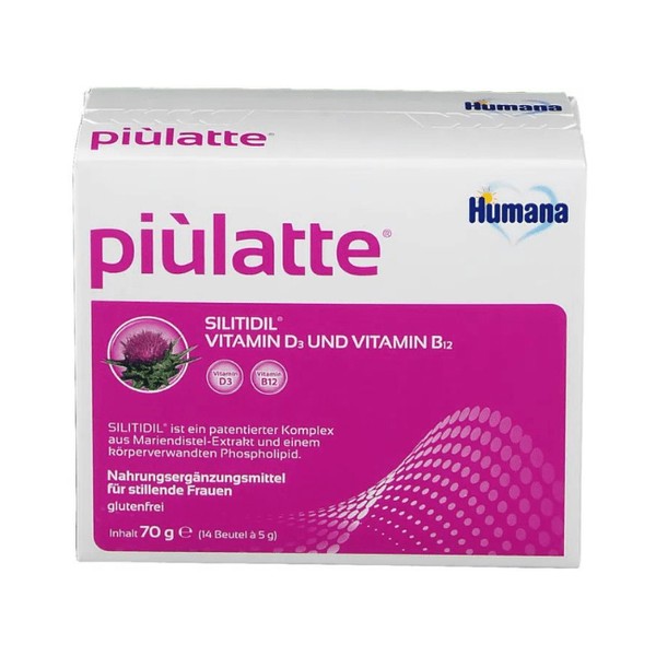 Humana piulatte Vitamin D3 & Vitamin B12 für stillende Frauen 70 g