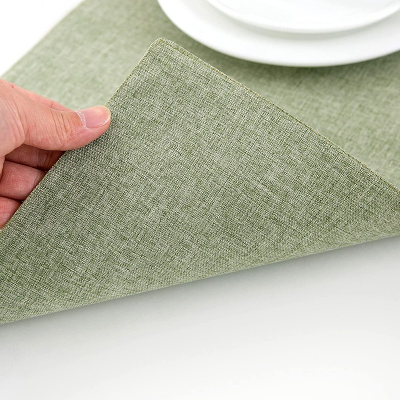 AOKSUNOVA Cloth Placemats Set of 4 Farmhouse Linen Table Mats