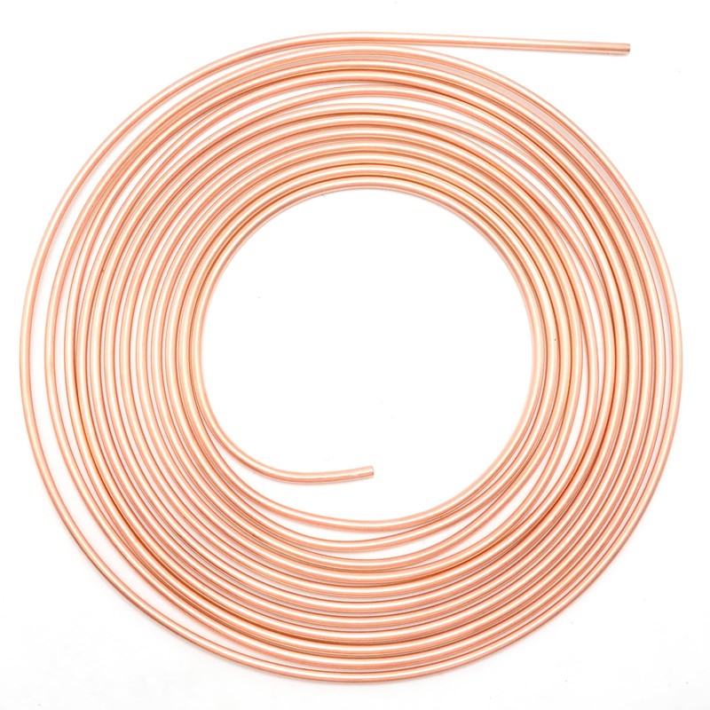 MospdyGear 25Ft 1/4" Diameter Brake Pipe Kit, Iron Plated Copper