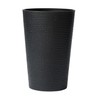La Jolie Maison Tall Round Planter, Large Tall Black Planter