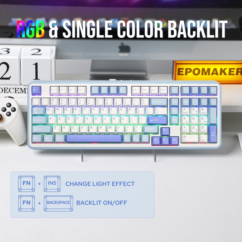 EPOMAKER TH99 Tri-Mode Wireless Mechanical Keyboard with 8000mAh Battery, Hot