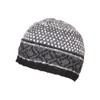 Pachamama Men Wool Beanie Skull Hat Fleece Lined Handknitted Charcoal