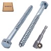 SKIR'CO (Pack of 20) DIN 571 Zinc Plated Steel Hex