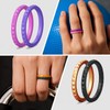 ThunderFit Thin and Stackable Silicone Rings, 8 Pack Silicone Wedding