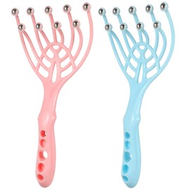 SAFIGLE 2PCS Head Massager Scalp: Protable Handheld Spa Head Massager for Deep Relaxation and Stress Reduction, Scalp Stimulator for Office Home