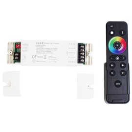 LEDUPDATES RGB, RGBW LED Light Controller, CCT Dual Color, Single Color, 4 in 1 for LED Strip Light, Module, Under Cabinet, Puck (4 in 1 RGB W Controller + Remote)