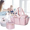 Fasrom Breast Pump Caddy Organizer Bag with Cooler Compatible with