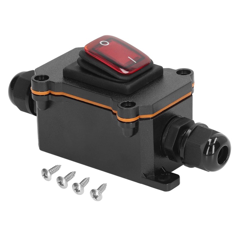 On Off Outdoor Toggle Switch, 25A Rated Current Inline Cord