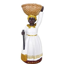 Santo Madama Orisha Statue - Madama Estatua Catholic Statue (12 Inch) (White)