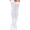 Leg Avenue Women's Plus Size Overknee Stockings Opaque White One