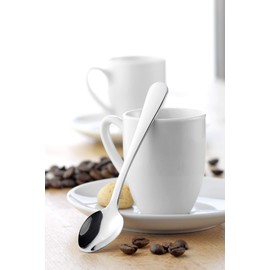 Esmeyer Sylvia - Set da 12 cucchiaini da Espresso Sylvia in Acciaio Inox 18/0 Lucido, in Scatola di Cartone Bianco