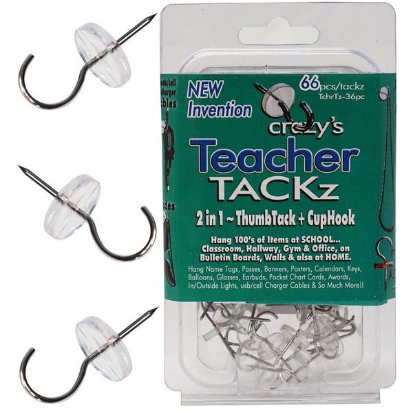 Teacher TACKz 66 Tacks - School Supplies for Teacher's Class