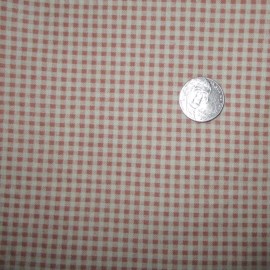 marcus bros BTHY Vintage small scale Pink  check  Cotton  fabric  Marcus Bros