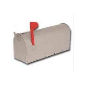 U.S. #1 Rural Mailbox, Galvanized Steel Gray