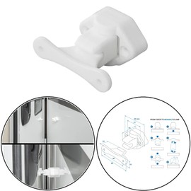 Preiswert&Gut Motorhome Door Holder Made of POM - Door Lock & Door Bracket with 46 mm / 31 mm Screw Spacing - Door Catch for Caravan & Camper Doors